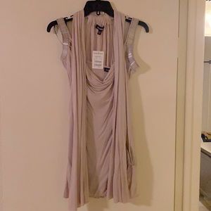 Beaded Sweater Vest and Top